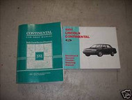 1991 Lincoln Continental Service Shop Manual Set W ELECTRICAL WIRING DIAGRAMS BK