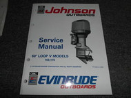 1991 Johnson Evinrude Outboards 60 Loop V Models 150 175 Service Manual OEM Boat
