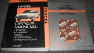 1990 TOYOTA TERCEL Service Shop Repair Manual Set 90 FACTORY DEALERSHIP