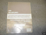 1990 Suzuki Sidekick 2WD Supplementary Service Repair Manual FACTORY OEM BOOK 90