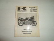 1993 1996 Kawasaki Ninja ZX-6 ZZ-R600 ZZ-R500 Service Manual Supplement STAINED