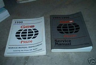 1990 Chevy Chevrolet GEO PRIZM Service Shop Repair Manual Set FACTORY BOOKS