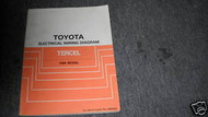 1989 Toyota Tercel Electrical Wiring Diagrams Manual
