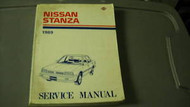 1989 Nissan Stanza 4 Door Sedan Service Shop Repair Manual SET Factory OEM 89