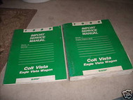 1989 Dodge COLT VISTA Eagle VISTA WAGON Shop Repair Service Manual SET