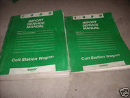 1989 Dodge Colt Station Wagon Service Repair Manual Set