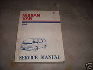 1988 Nissan Van Service Repair Shop Manual FACTORY DEALERSHIP OEM BOOK 88