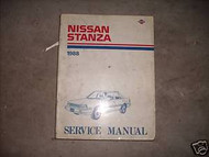 1988 Nissan Stanza Service Repair Shop Manual FACTORY Dealer Ship OEM BOOK 88