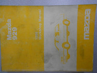 1988 Mazda 929 Service Repair Shop Manual FACTORY OEM RARE BOOK 88