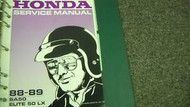 1988 1989 HONDA Elite 50 LX SA50 Service Repair Manual