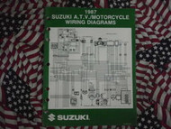 1976 Suzuki 120 B100P Service Manual Engine Selection SPINE DAMAGE OEM 76