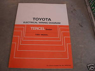 1987 Toyota Tercel Sedan Electrical Wiring Diagram Troubleshooting Manual EWD