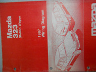 1987 Mazda 323 STATION WAGON Electrical Service Repair Manual FACTORY OEM BOOK