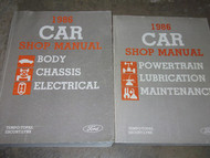 1986 Ford Tempo Service Shop Repair Manual Set FACTORY OEM BOOKS 86