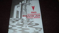 1985 GM Pontiac Grand Am Shop Service Repair Manual OEM FACTORY DEALERSHIP