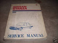 1985 Nissan Stanza Service Shop Repair Manual FACTORY DEALER SHIP OEM BOOK 85