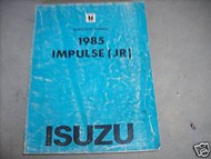 1985 Isuzu Impulse Service Repair Shop Manual FACTORY DEALERSHIP OEM BOOK 85
