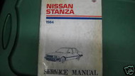1984 NISSAN STANZA Service Shop Repair Manual OEM FACTORY BOOK 84