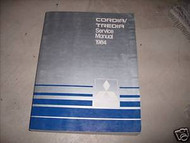 1984 Mitsubishi Cordia Tredia Service Repair Manual Oem