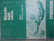 1984 Mazda 626 Diesel Electrical Wiring Diagram Shop Manual FACTORY OEM BOOK 84