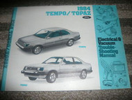 1984 FORD TEMPO MERCURY TOPAZ Wiring Electrical EWD EVTM Service Shop Manual OEM