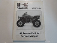 1995 1997 Kawasaki Lakota 300 All Terrain Vehicle Service Repair Manual STAINED