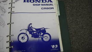 1983 Honda CR80R Service Shop Repair Manual FACTORY DEALERSHIP BOOK 83 OEM