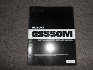 1983 Suzuki GS550M 550 M Supplementary Service Manual FACTORY OEM BOOK 83 STAIN
