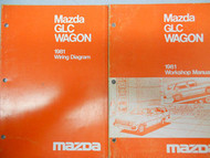 1981 Mazda GLC Wagon Service Repair Shop Manual SET FACTORY OEM RARE BOOKS 81