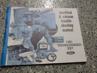 1981 Ford Thunderbird Electrical WIRING Service Shop Repair Manual 81 OEM EWD