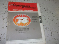 1978 Johnson Outboards Service Manual Electric Outboards Bow Mount Models OEM