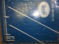 1977 OLDSMOBILE NINETY EIGHT 98 REGENCY Body Service Shop Repair Manual