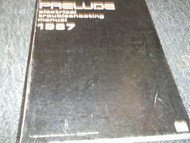 1987 Honda Prelude Electrical Troubleshooting Wiring Diagram Manual EWD EVTM