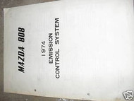 1974 Mazda 808 Emission Service Shop Repair Manual OEM