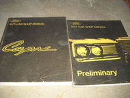 1973 FORD MERCURY CAPRI Service Shop Repair Manual SET W PRELIMINARY BOOK OEM