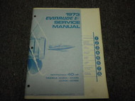 1973 Evinrude Service Shop Repair Manual 40 HP Norseman 4907 OEM Boat
