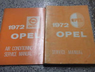 1972 OPEL GT & 1900 Service Shop Repair Manual SET BOOK Factory OEM
