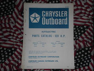 1971 Chrysler Outboard 12.9 HP Parts Catalog 124 125 HC