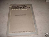 1970 Toyota Corona Mark II Repair Shop Manual Oem 70