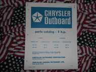 1970 Chrysler Outboard 8 HP Parts Catalog