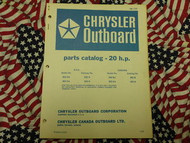 1969 Chrysler Outboard 20 HP Parts Catalog