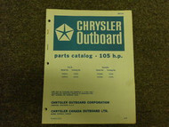 1969 Chrysler Outboard 105 HP Parts Catalog