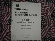 1968 Wizard Outboard 3.5 HP Part Catalog COC6503A86