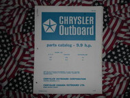 1968 Chrysler Outboard 9.9 HP Parts Catalog