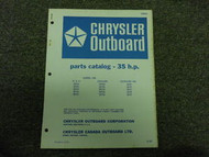 1967 Chrysler Outboard 35 HP Parts Catalog