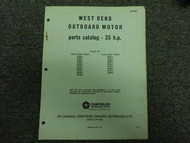 1965 Chrysler Outboard 35 HP Parts Catalog