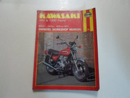 1973 1977 Haynes Kawasaki 900 1000 Fours Owners Workshop Manual 903cc 1015cc