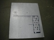 1985 Cadillac Cimarron Service Information Shop Repair Manual OEM FINAL EDITION