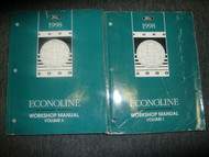 1998 FORD ECONOLINE VAN E SERIES 150 250 350 Service Shop Repair Manual Set 98