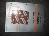 1994 TOYOTA Paseo Electrical Wiring Diagrams Manual OEM